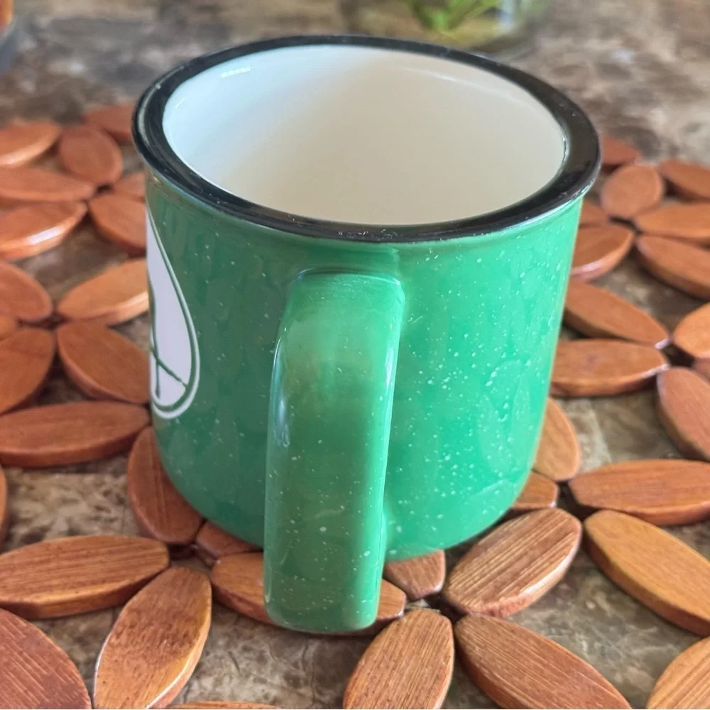 Cape‎ Shore Green Etched Moose 15 Ounce Coffee Tea Mug Cup